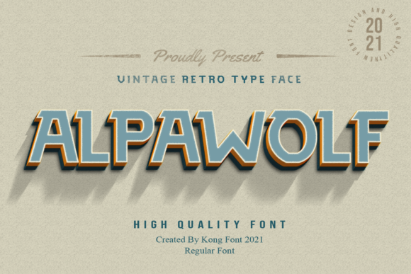 Alpawolf: A Vintage Display Font for Editorial Elegance