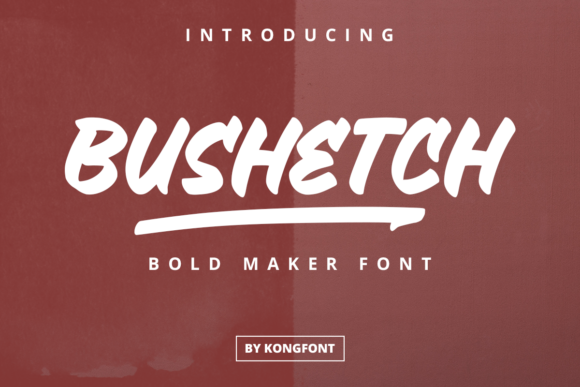 Bushetch: A Playful Display Font for Digital Creativity