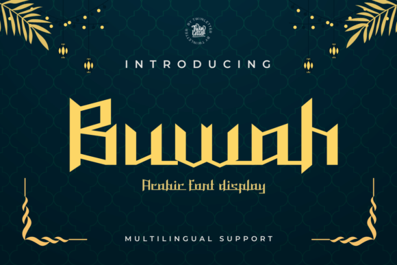 Buwah Font for Web Design and Branding