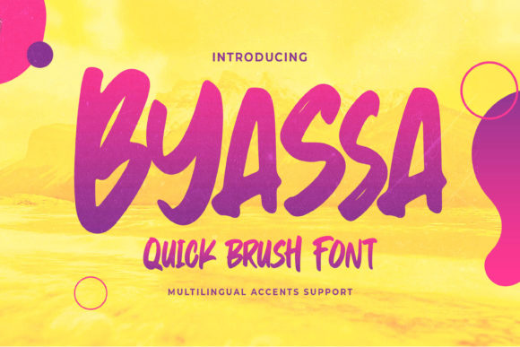 Byassa: A Display Font for Bold Branding