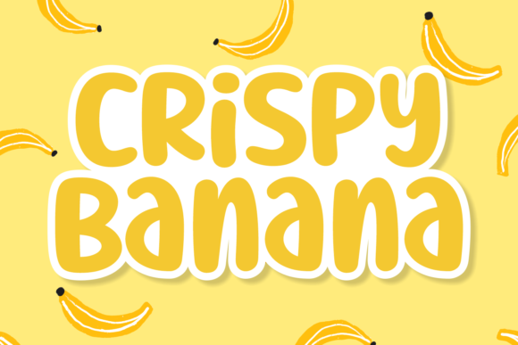 Crispy Banana Font for Web Design