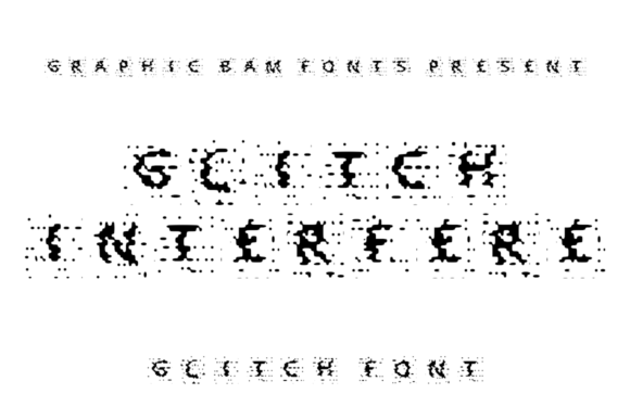 Glitch Interfere Font for Web Design