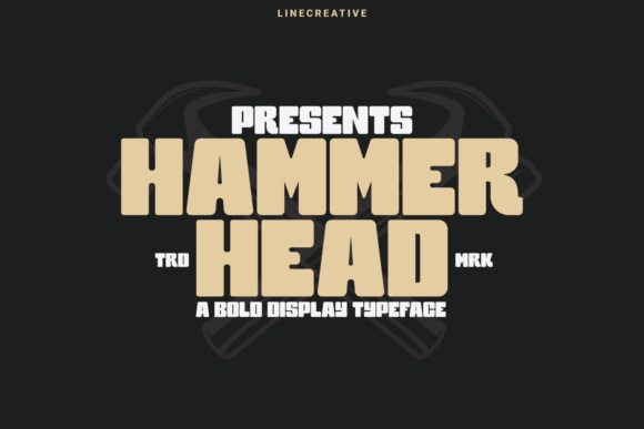 Hammer Head: A Bold Display Font for Digital Creativity
