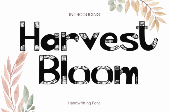 Harvest Bloom Font for Web Design
