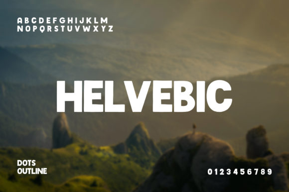Helvebic Display Font for Web Design