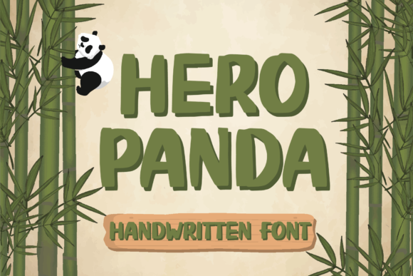 Hero Panda: A Playful Display Font for Web Design