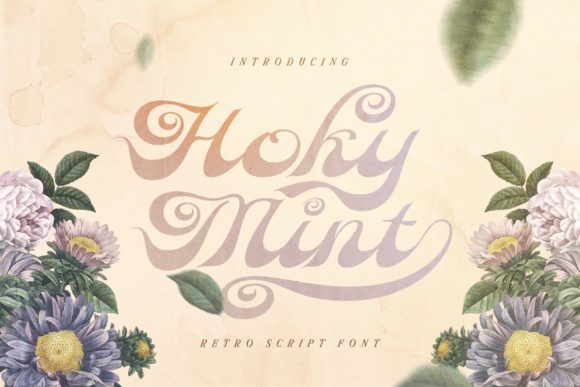 Hoky Mint: A Display Font for Modern Design Projects