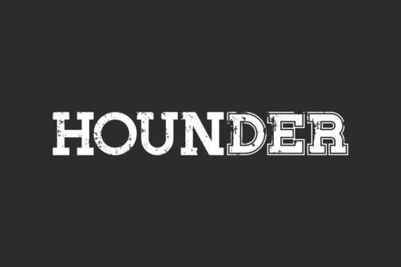 Hounder: A Bold Display Font with Old School Charm