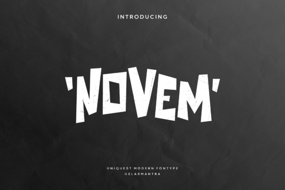 Novem Font for Modern Web Design