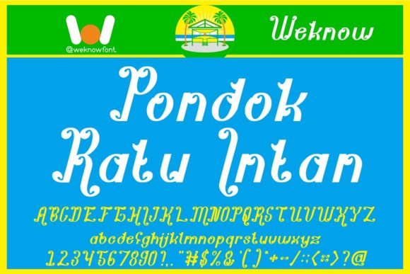 Pondok Ratu Intan: A Versatile Font for Modern Branding