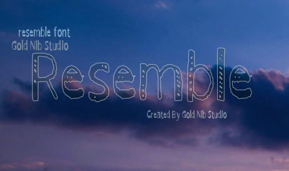 Resemble: A Casual Display Font for Modern Branding