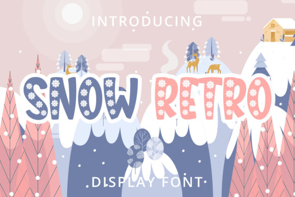 Snow Retro: A Playful Display Font for Branding Projects