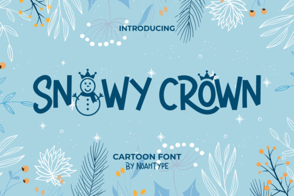 Snowy Crown: A Winter-Inspired Font for Branding Projects
