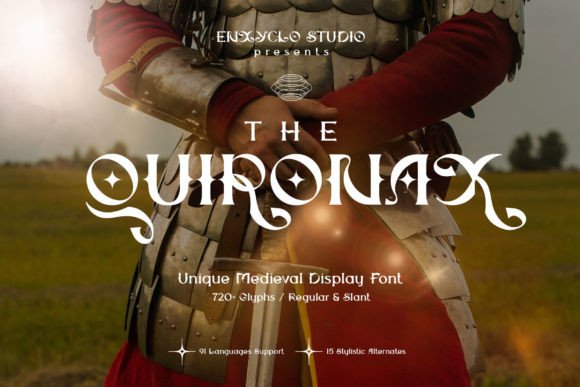 The Quironax: A Vintage Display Font for Modern Web Design