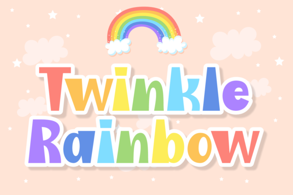 Twinkle Rainbow: A Playful Display Font for Digital Projects